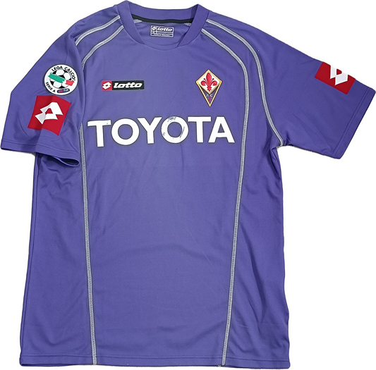 maglia calcio Fiorentina vintage Lotto TOYOTA 2005 2006 MSerie A jersey