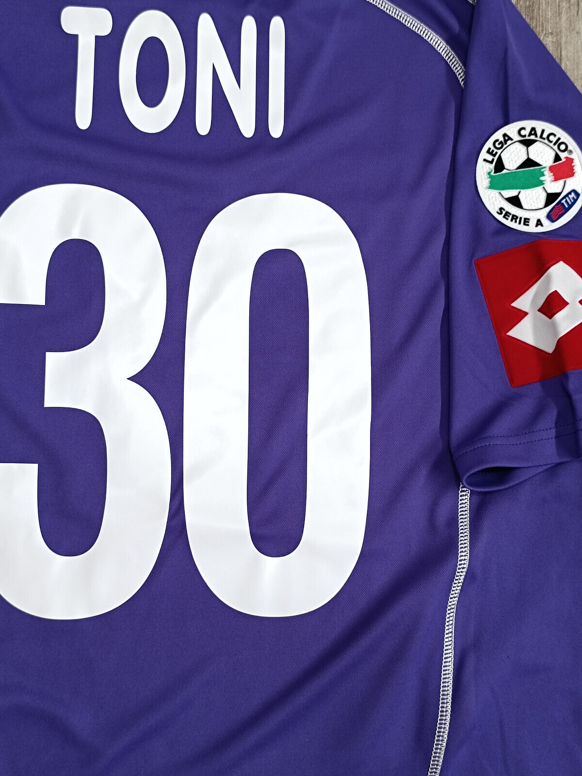 maglia calcio Fiorentina vintage Lotto TOYOTA 2005 2006 MSerie A jersey