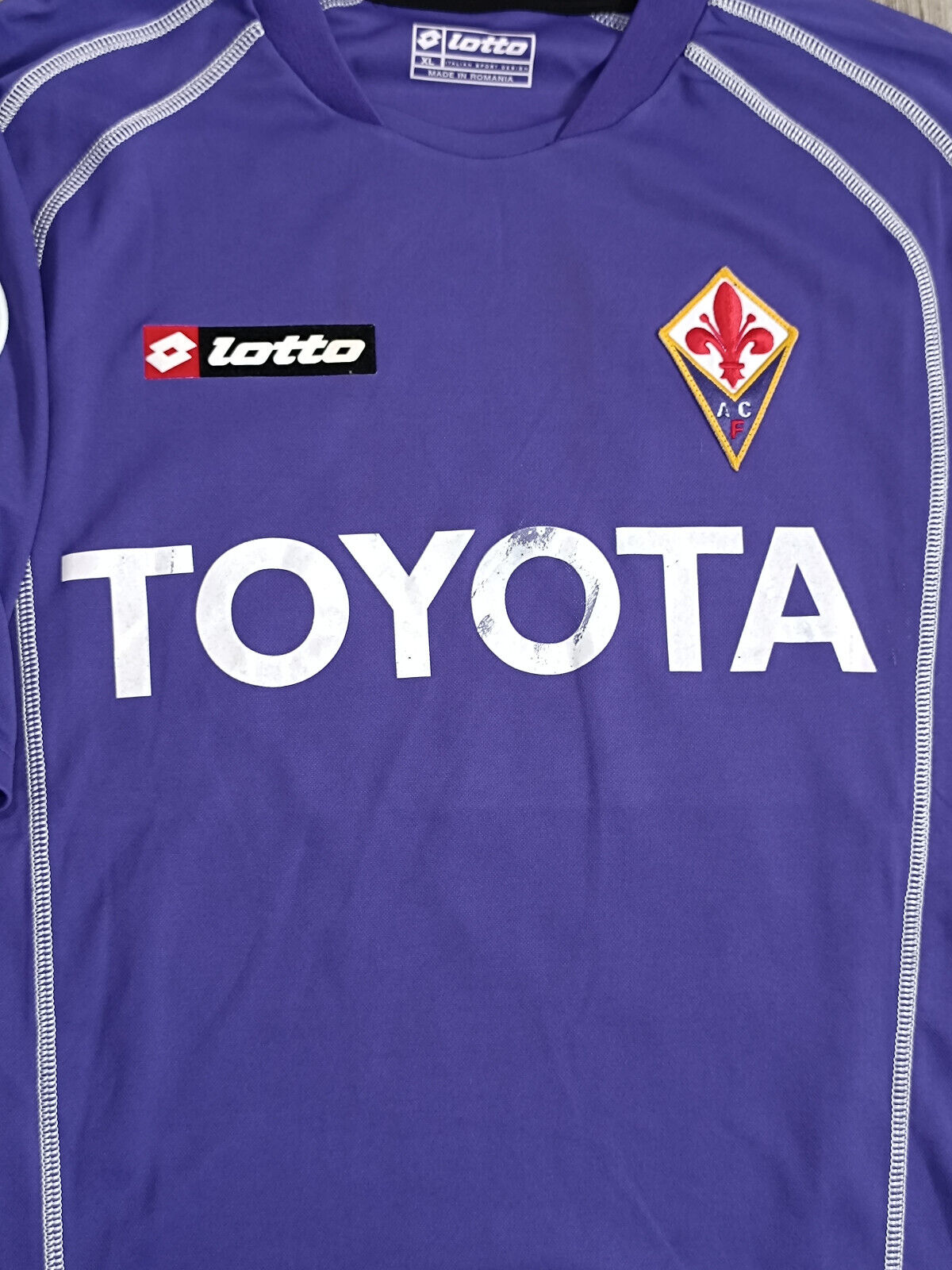 maglia calcio Fiorentina vintage Lotto TOYOTA 2005 2006 MSerie A jersey