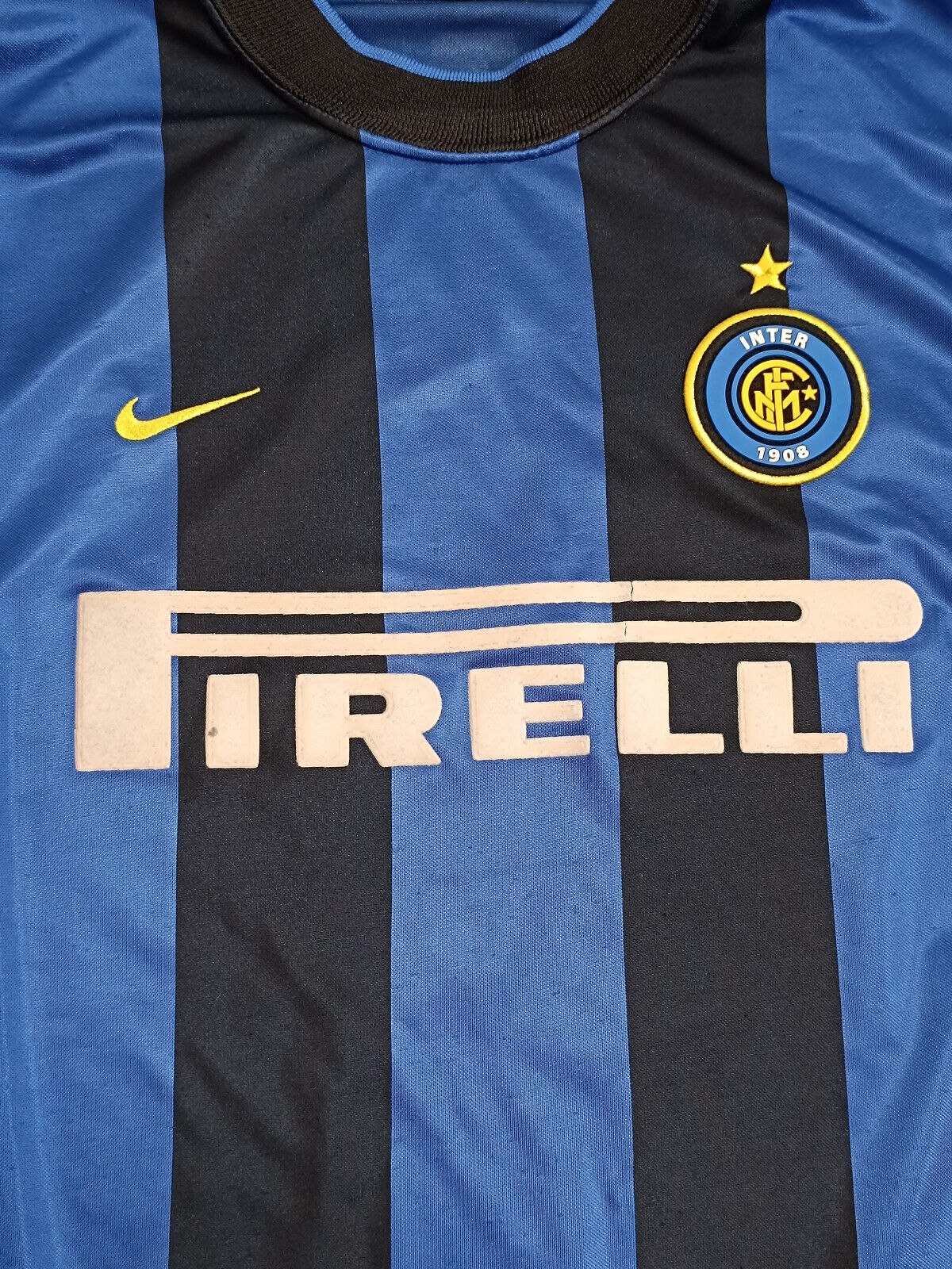 maglia calcio vintage Ronaldo Inter 2000-01 Home Nike Pirelli jersey shirt L