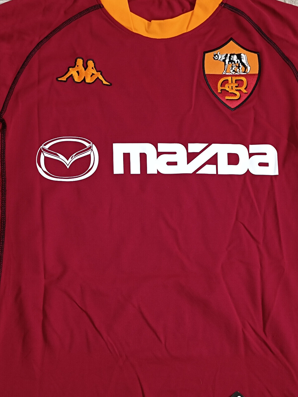 maglia calcio roma totti 2002-03 Champions League MAZDA Kappa vintage *NEW* XXL