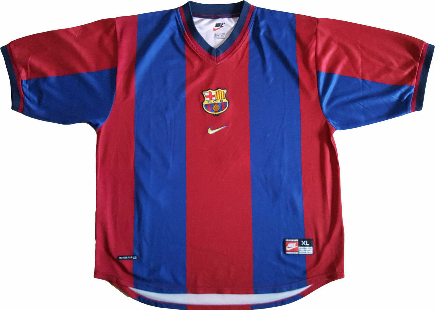 Luis Figo Barca barcellona home jersey camiseta NIKE 1998 1999 XL