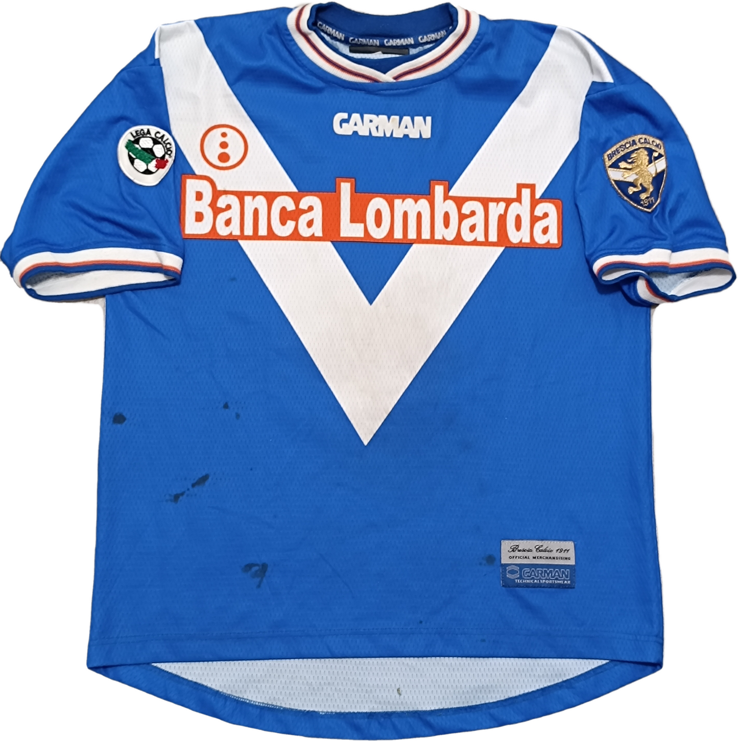 maglia calcio Baggio home Shirt Brescia 2001 2002 Garman M Serie A