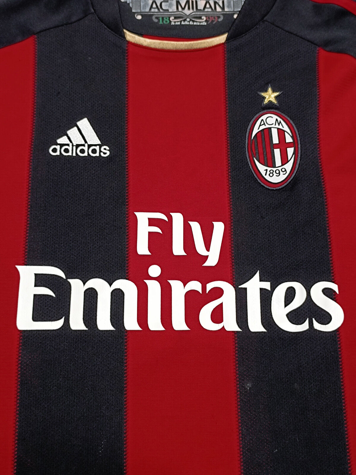 maglia calcio vintage RONALDINHO AC Milan 2010 2011 Fly Emirates Adidas XL