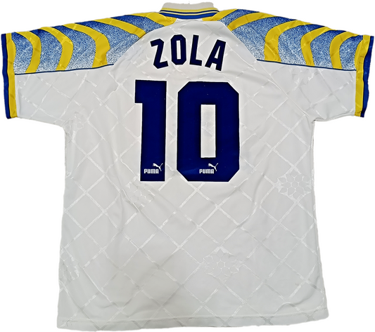 maglia calcio vintage AC Parma Zola Parmalat L home shirt 1995-96 PUMA