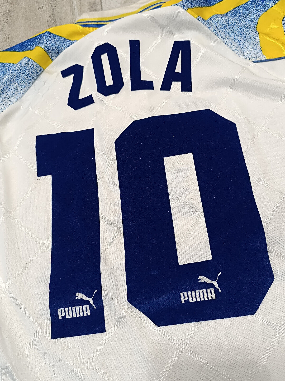 maglia calcio vintage AC Parma Zola Parmalat L home shirt 1995-96 PUMA