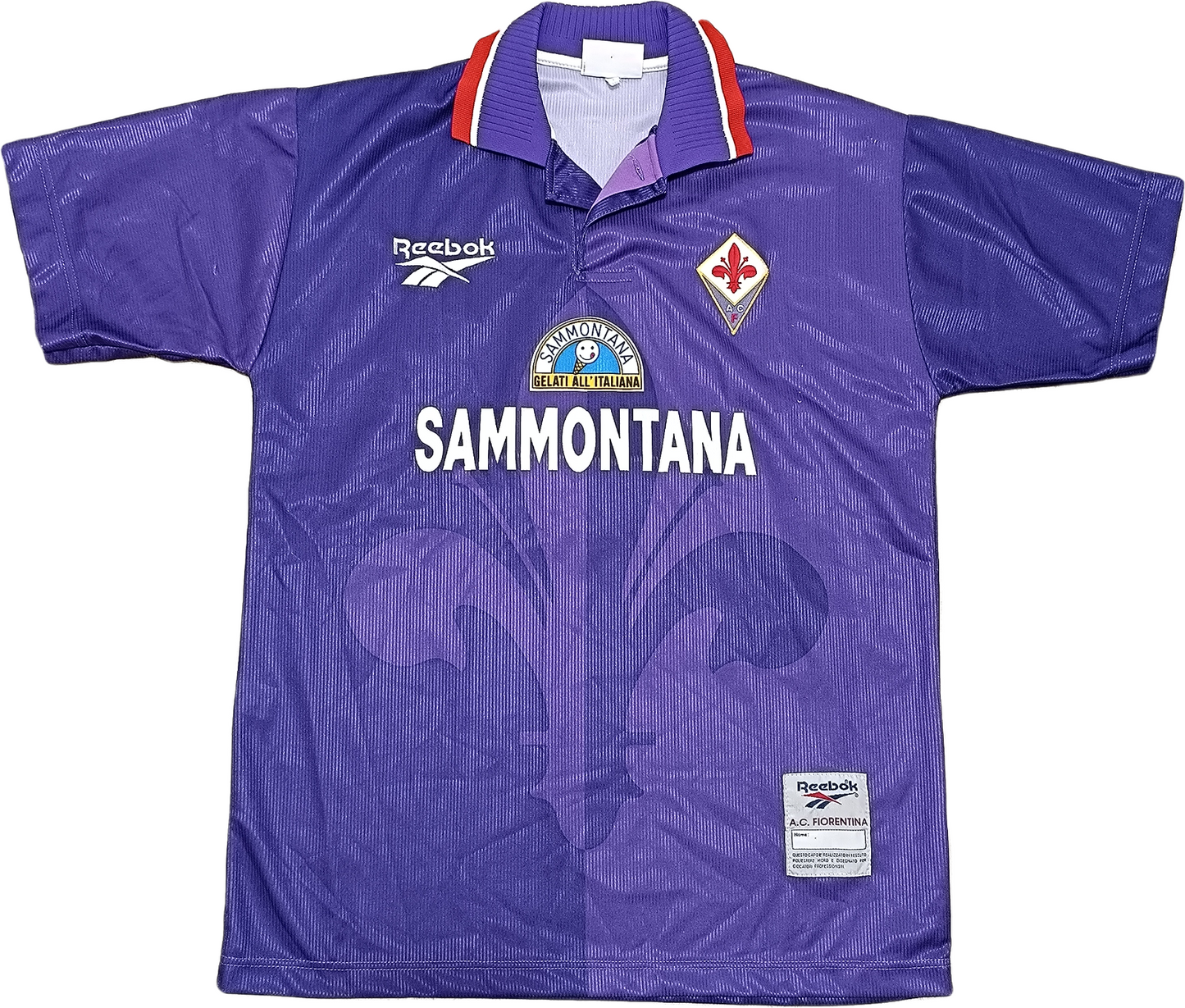 maglia vintage fiorentina Batistuta 1995 1996 Reebok SAMMONTANA Player Issue