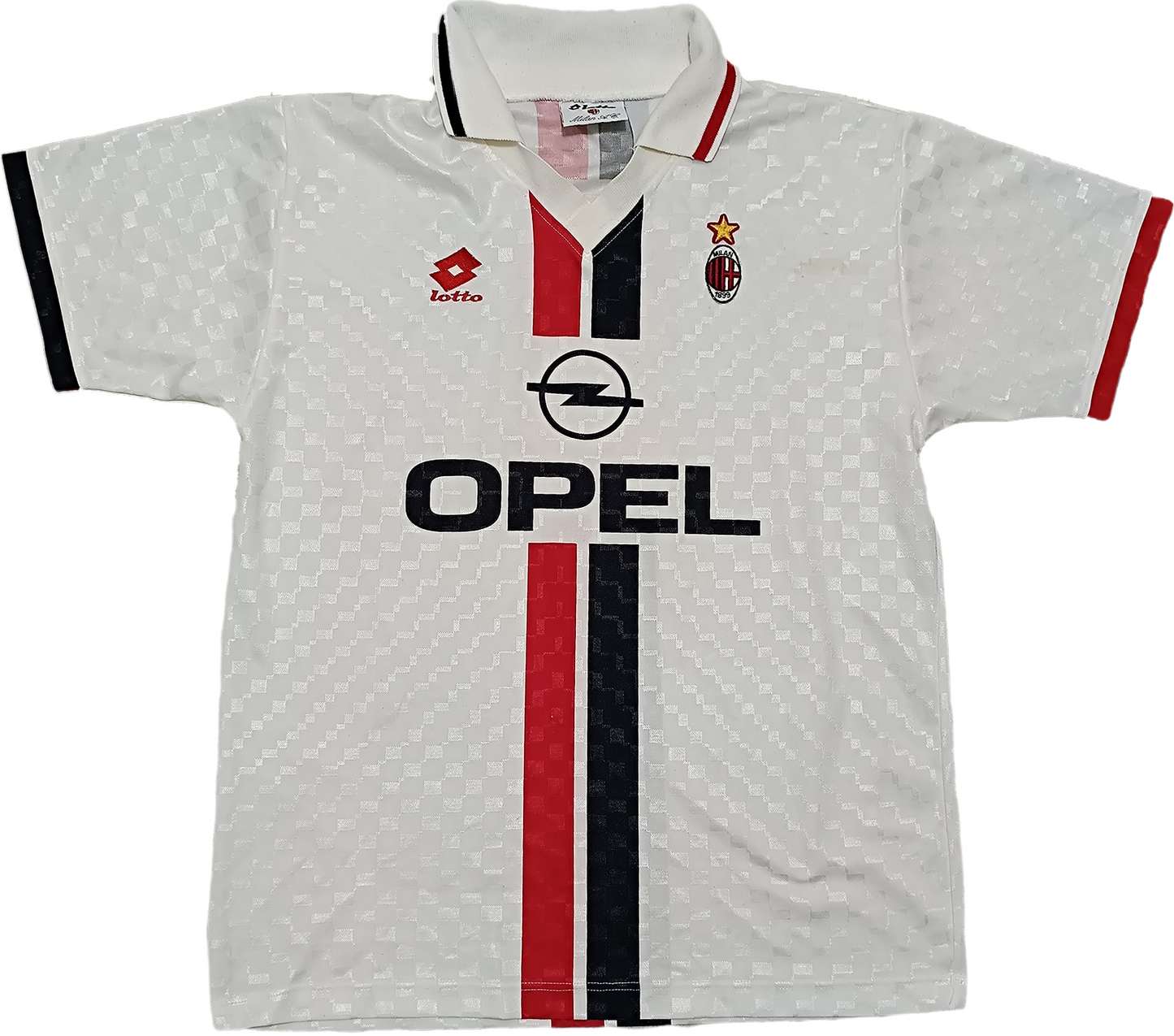 maglia calcio vintage AC Milan AUDI Cup 1995 1996 WEAH Opel XL player friendly