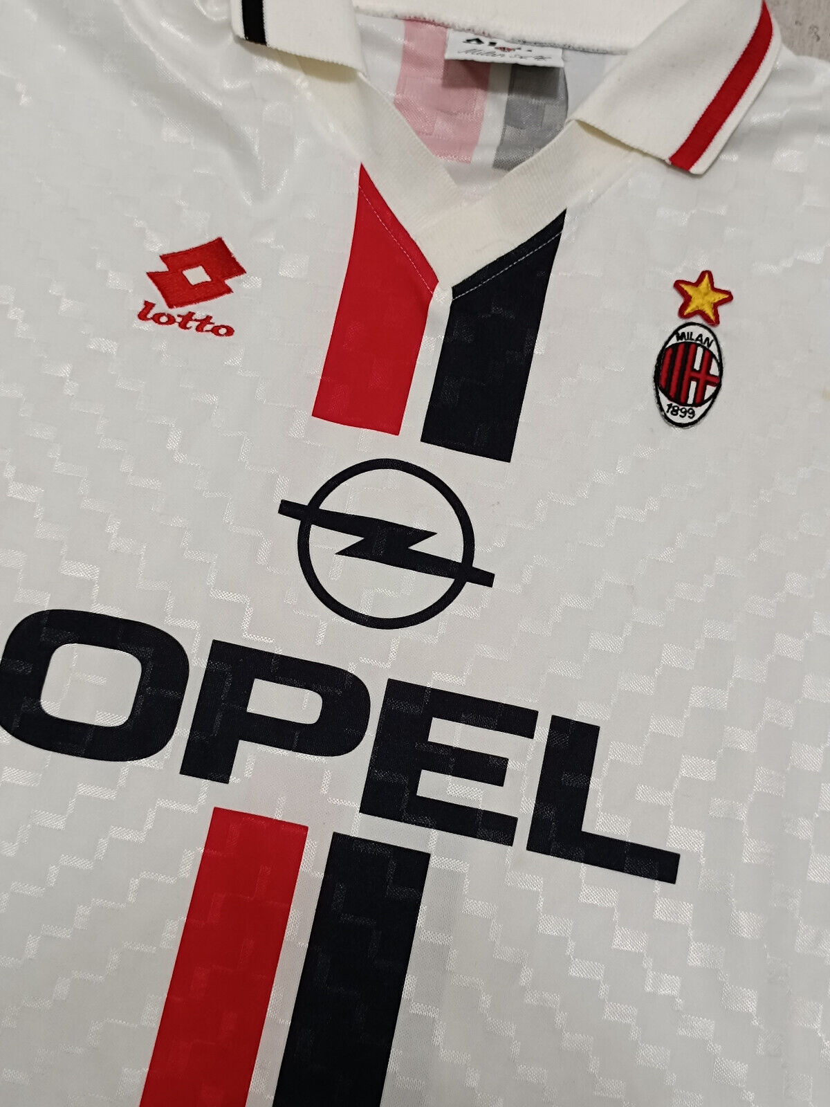 maglia calcio vintage AC Milan AUDI Cup 1995 1996 WEAH Opel XL player friendly