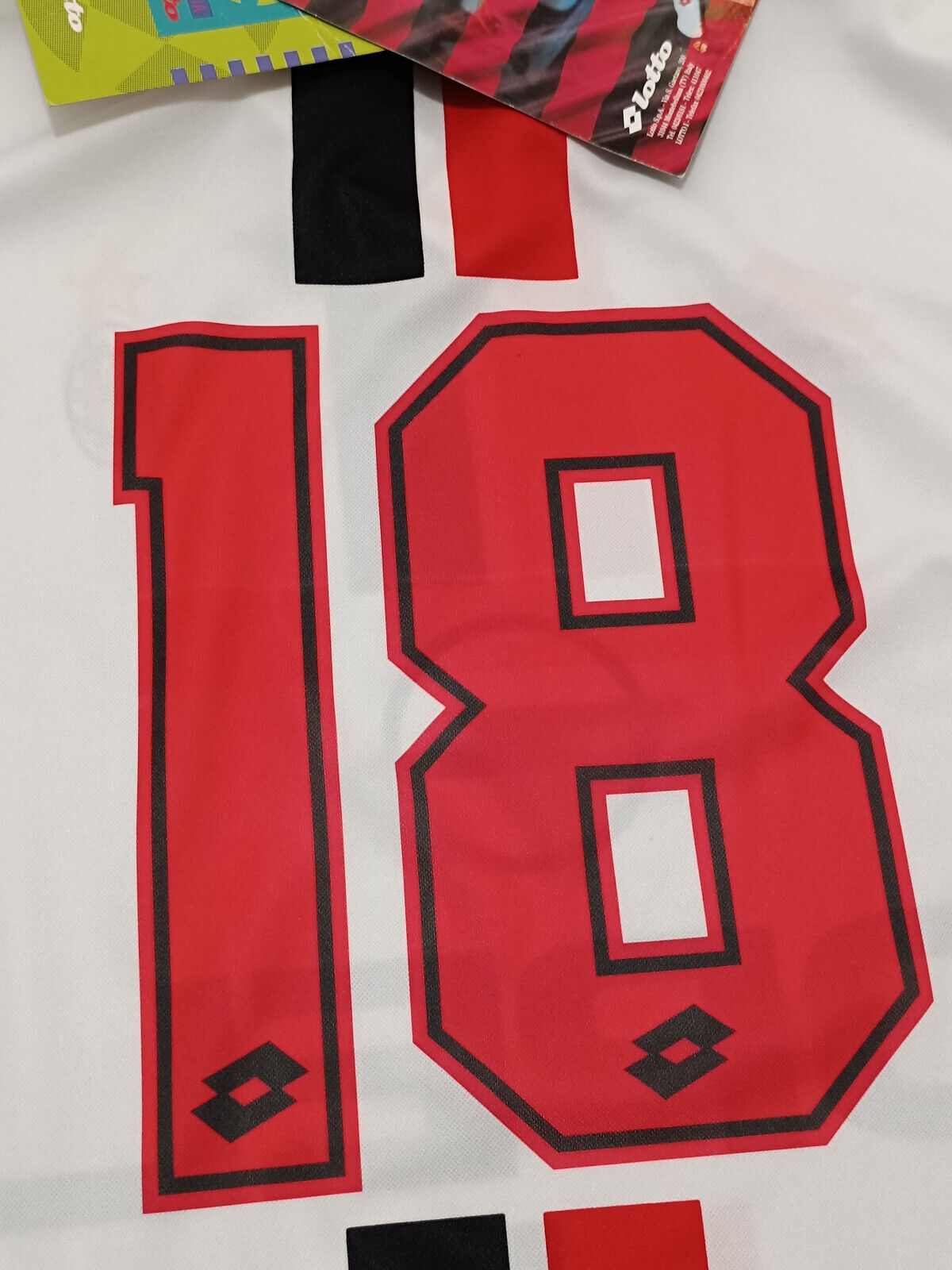 maglia calcio vintage AC Milan Roberto Baggio 1995 1996 scudetto Opel L *BNWT*