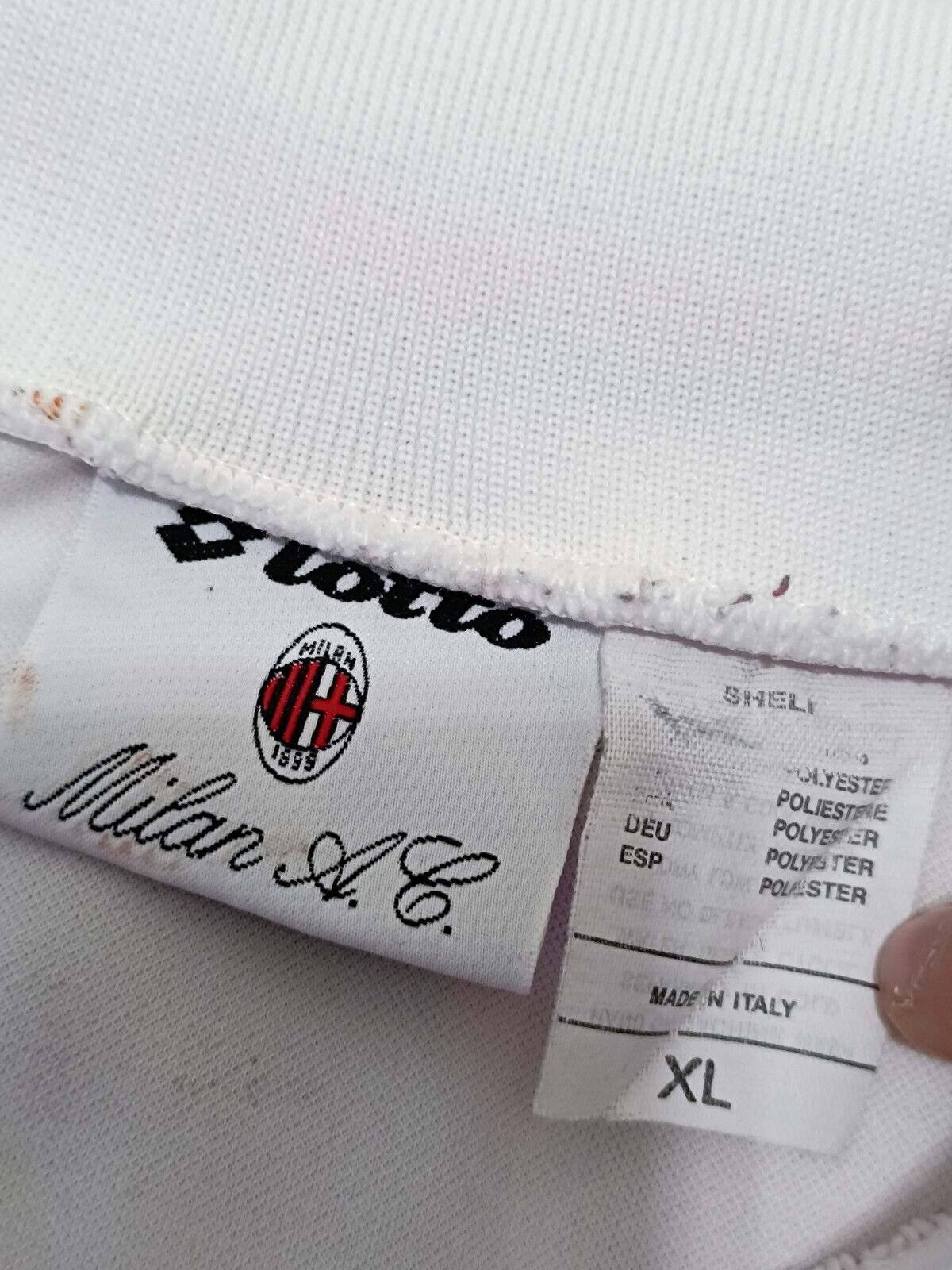 maglia calcio vintage AC Milan Maldini 2005-06 Zafira Climacool M Serie A maglia calcio vintage AC Milan Maldini 2005-06 Zafira Climacool M Serie A