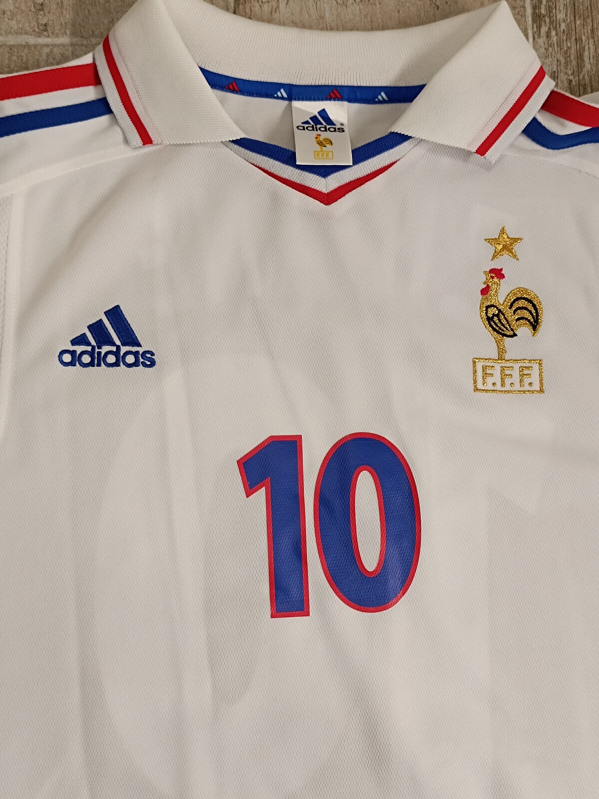 maglia calcio vintage Zidane France Adidas World Cup 1998 XL rare