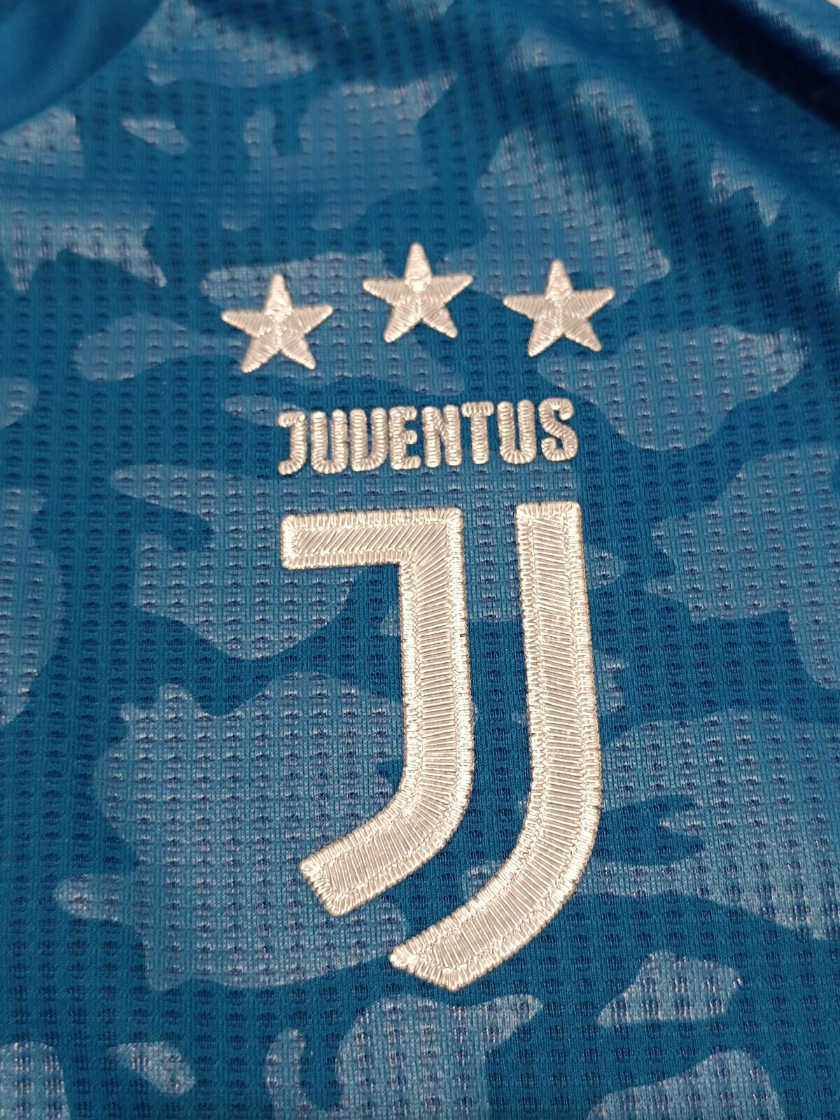 maglia calcio Juventus RONALDO Away MATCH WORN 2019 2020 Adidas Climachill UCL