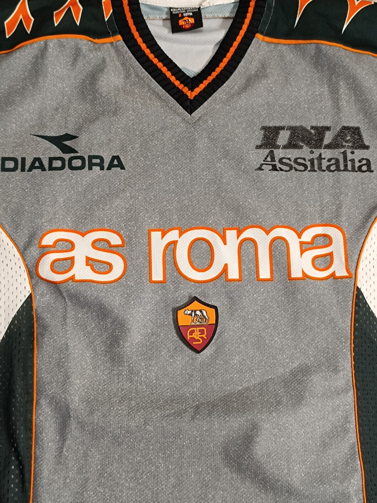 Maglia As roma shirt Jersey training Diadora Ina Assitalia 1999 2000 S TOTTI