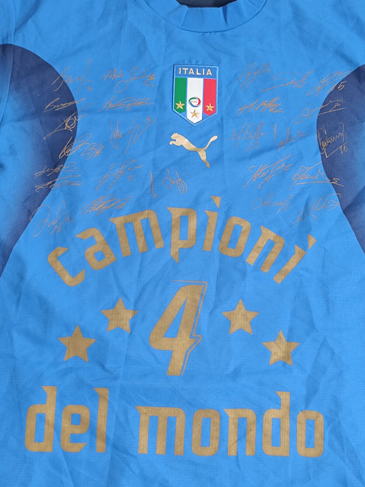 maglia calcio vintage Italia World Cup 2006 germany CAMPIONI 4 Puma Mondiali