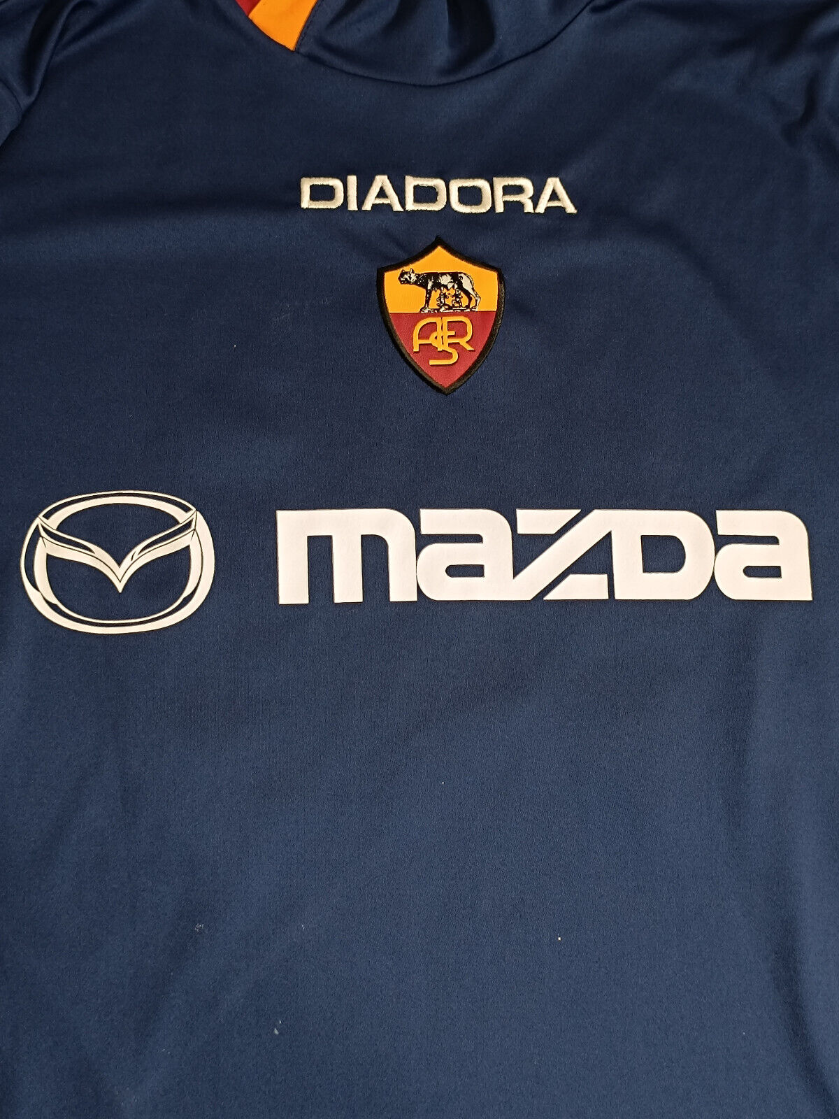 Maglia Calcio AS Roma vintage Totti Jersey shirt 2003 2004 MAZDA Diadora XL