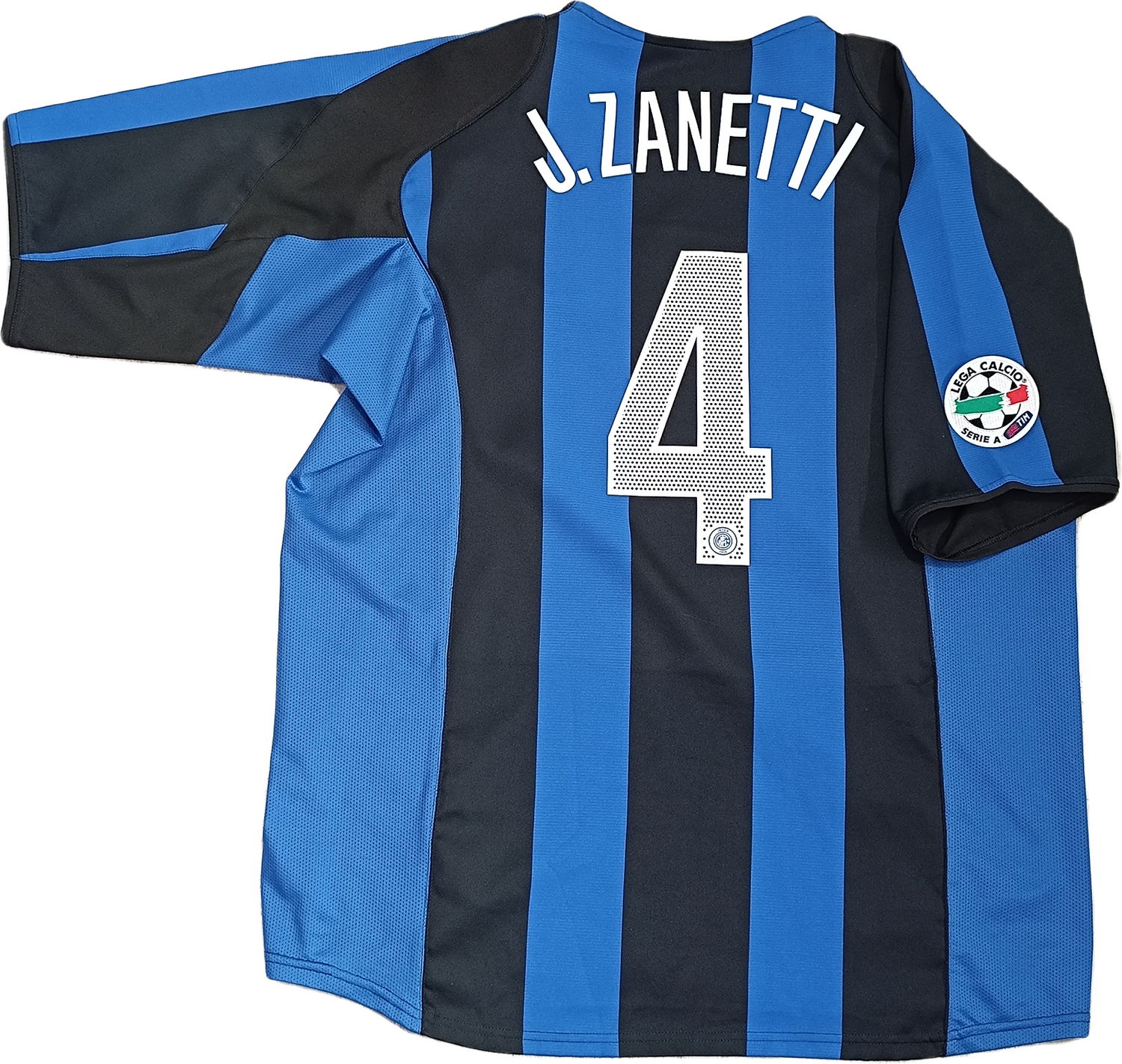 Maglia calcio vintage Inter Zanetti Pirelli Nike 2004 2005 home