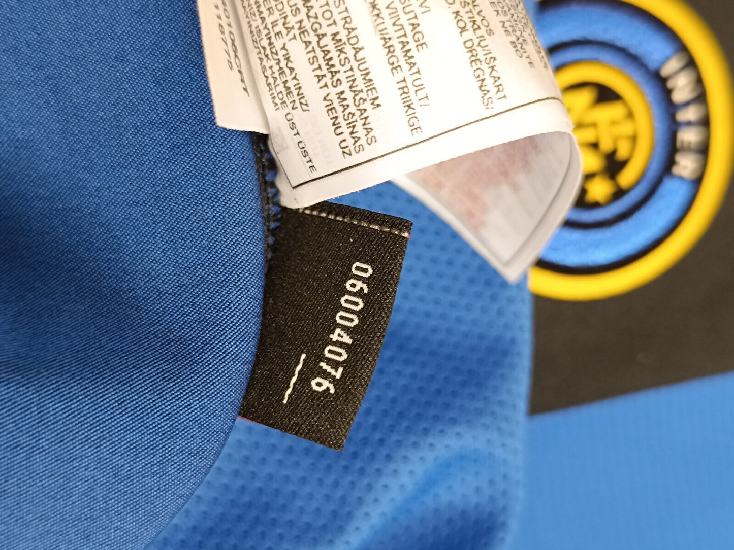 Maglia calcio vintage Inter Zanetti Pirelli Nike 2004 2005 home shirt jersey