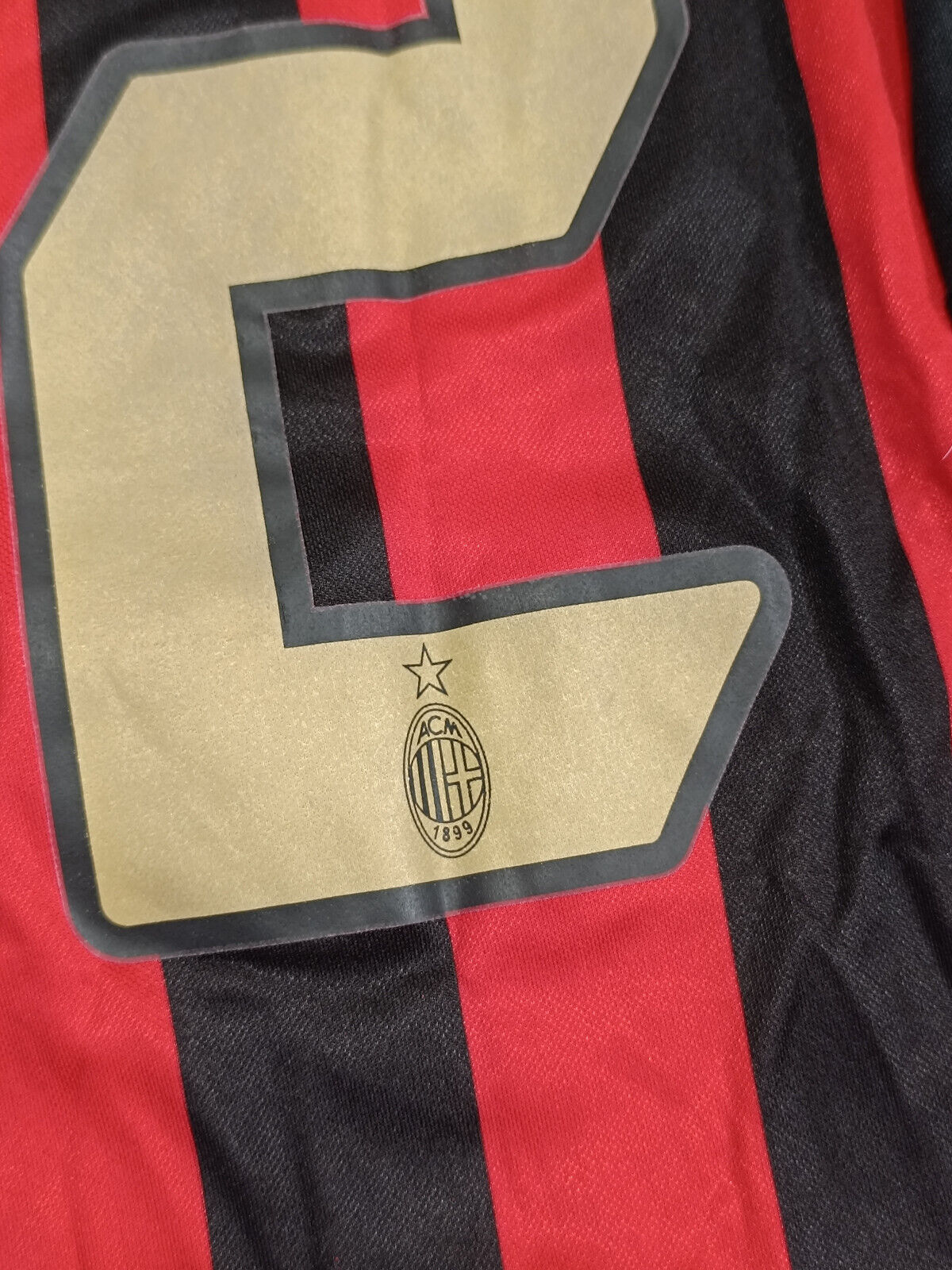 maglia calcio vintage  AC Milan VIERI Zafira #21 Adidas 2005 2006 Home jersey