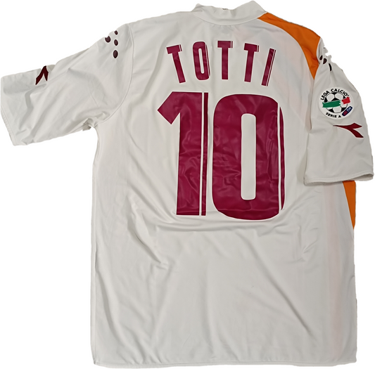 maglia calcio vintage AS Roma Totti 2005 2006 Diadora vs INTER L