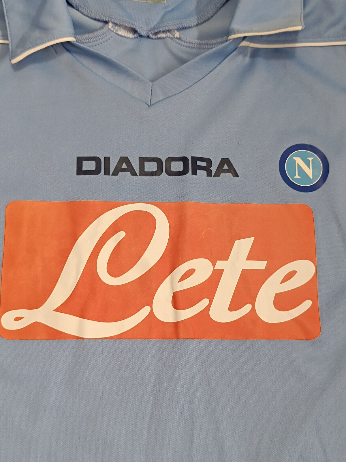 maglia calcio vintage Napoli LAVEZZI 2008 2009 shirt calcio Jersey Diadora Lete