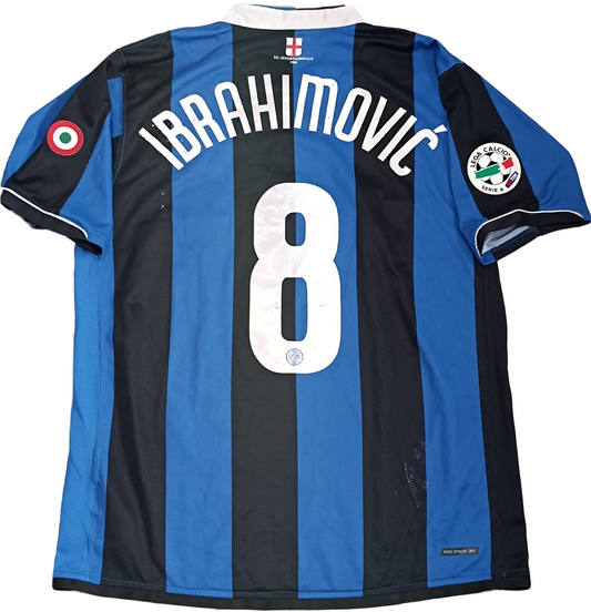 Maglia calcio vintage Inter Ibrahimovic Pirelli Nike 2006 2007 Serie A jersey