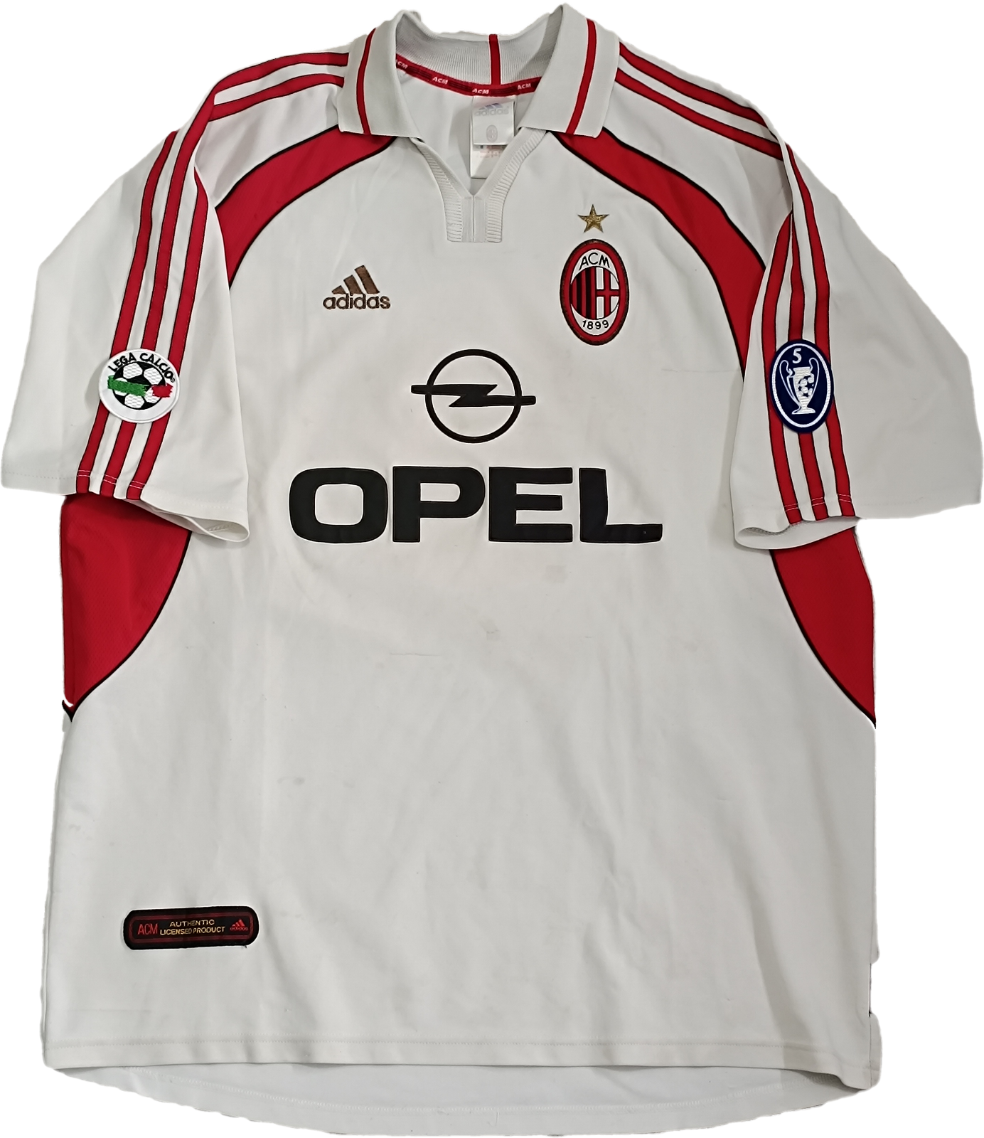 maglia calcio vintage AC Milan Maldini Opel 2000 2001 Away shirt jersey