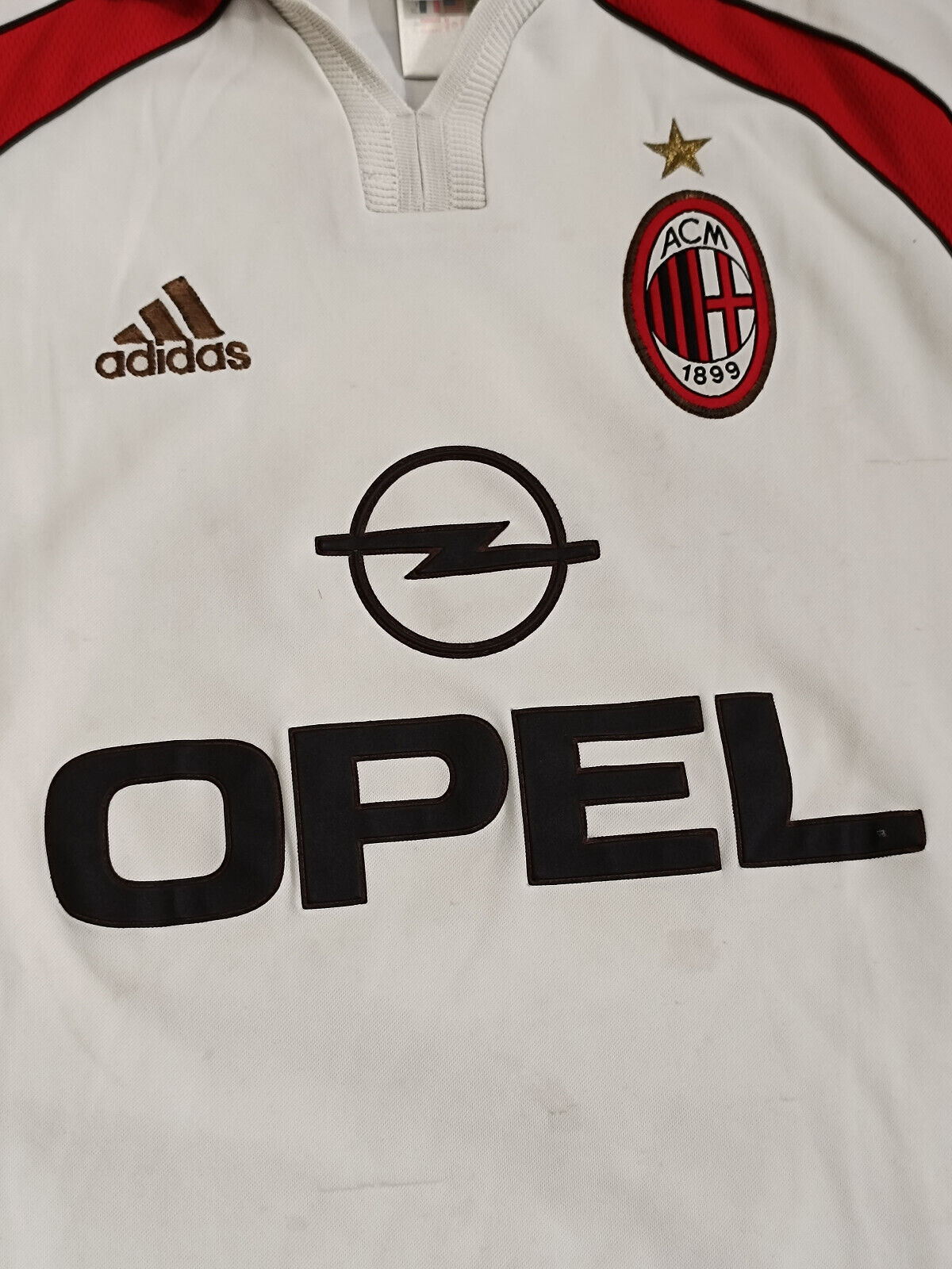 maglia calcio vintage AC Milan Maldini Opel 2000 2001 Away shirt jersey