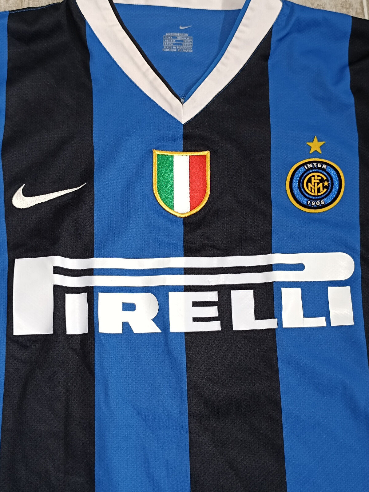 Maglia calcio vintage Inter Ibrahimovic Pirelli Nike 2006 2007 Serie A jersey