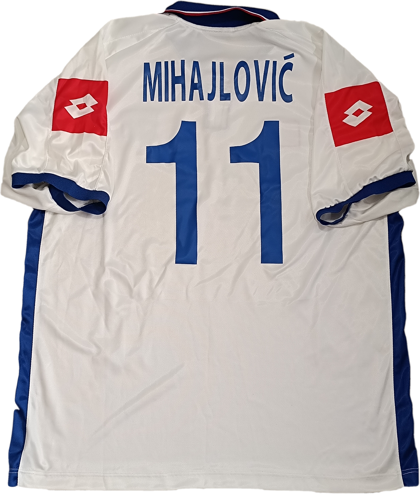 maglia calcio vintage Yugoslavia Lotto 2002 MIHAJLOVIC #11 home