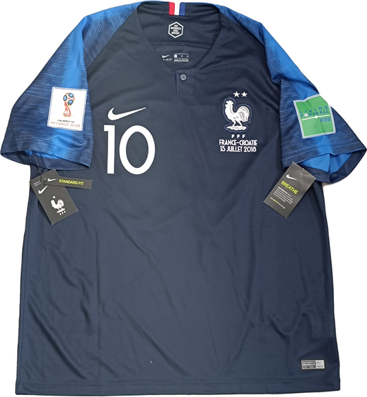 maglia calcio vintage MBAPPE France Nike World Cup 2018 XL rare Authentic