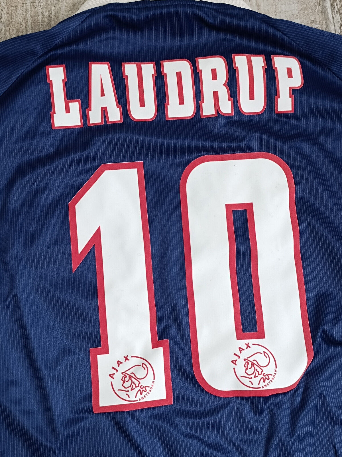 maglia calcio vintage Ajax Laudrup 1999 2000 Umbro ABN AMRO away shirt