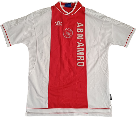 maglia calcio vintage Ajax Laudrup 1999 2000 Umbro ABN AMRO away shirt