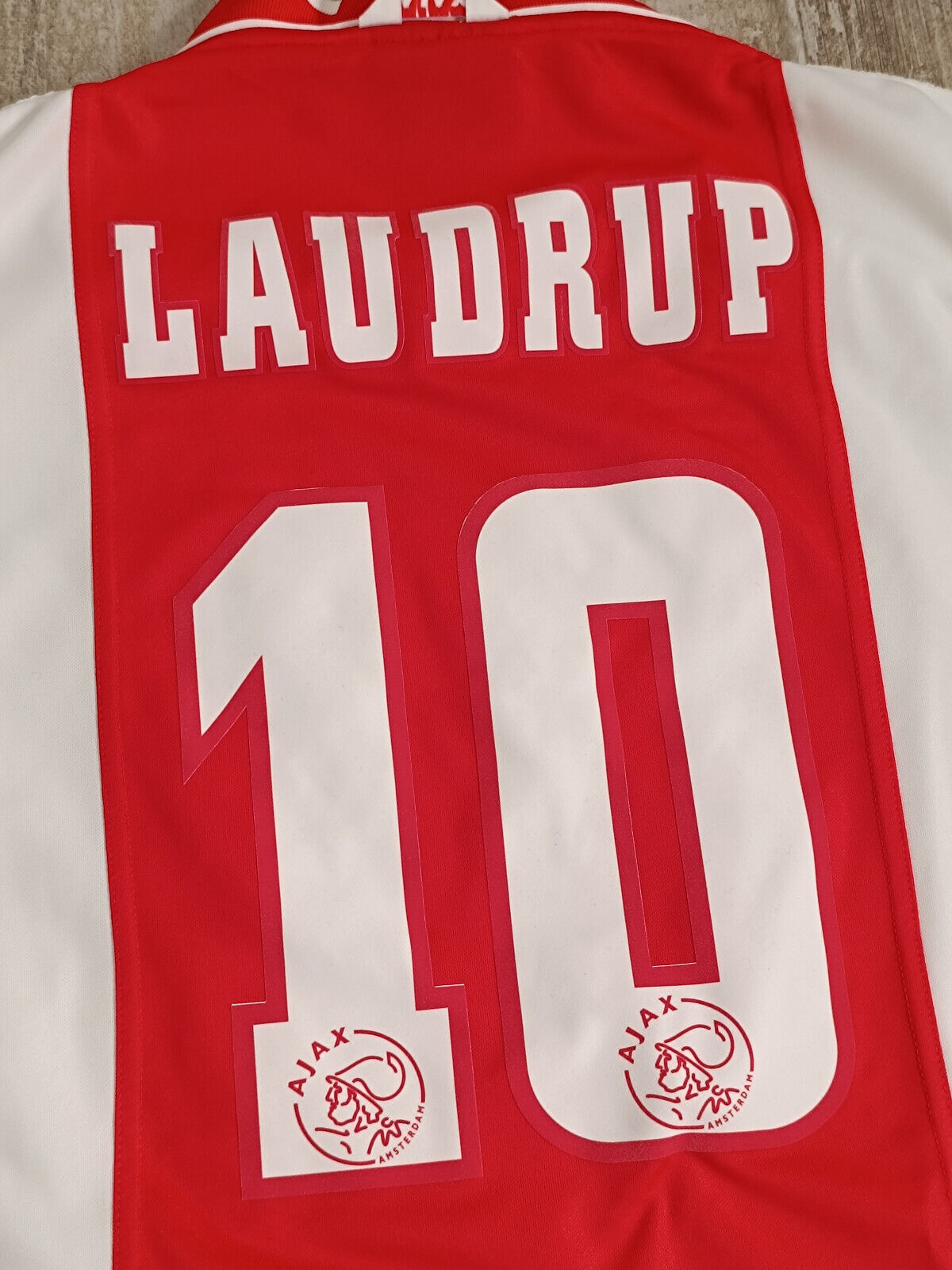 maglia calcio vintage Ajax Laudrup 1999 2000 Umbro ABN AMRO away shirt