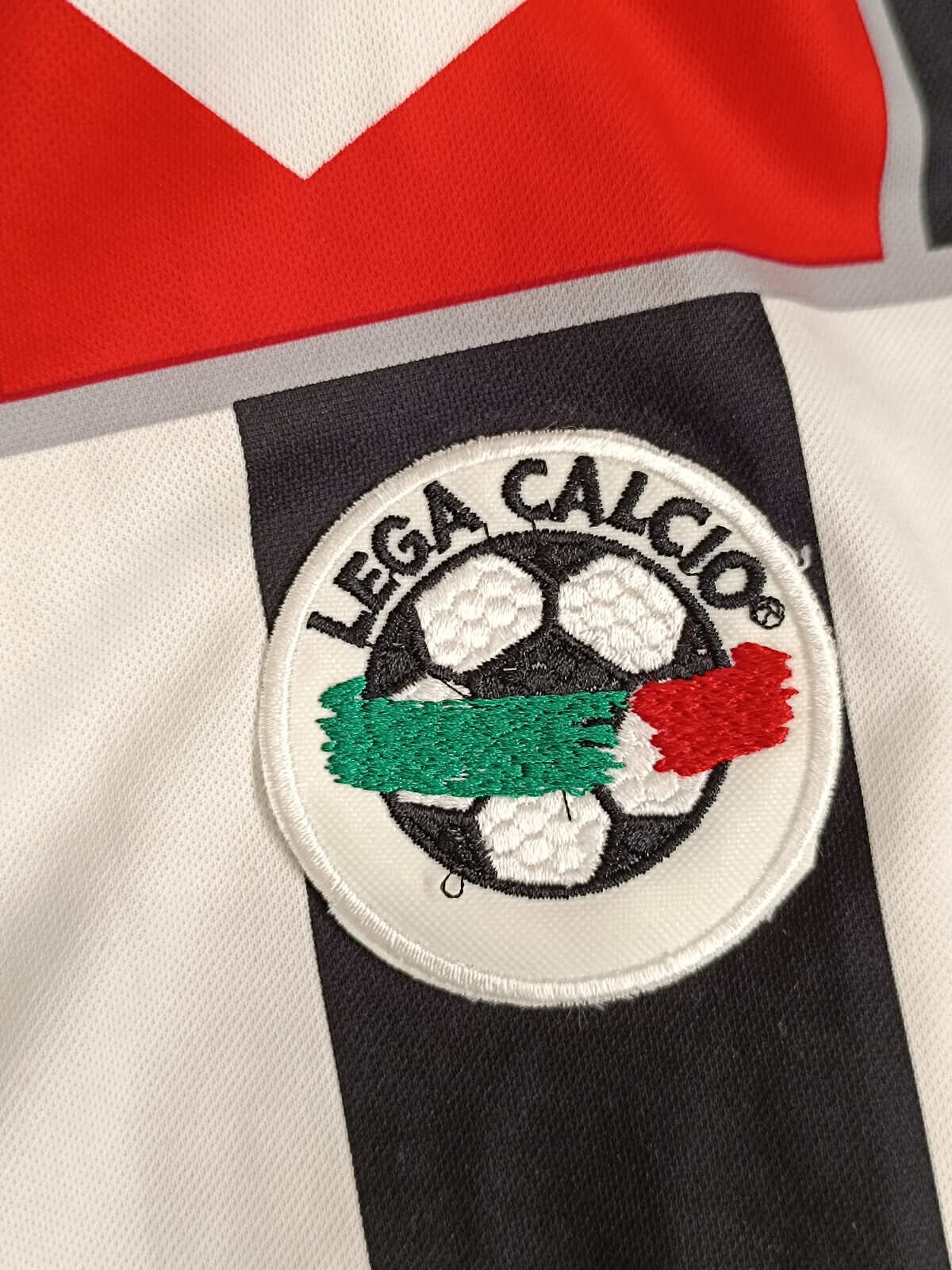 Maglia calcio match worn Juventus Paramatti 2000 2001 TELE+ home serie A LOTTO