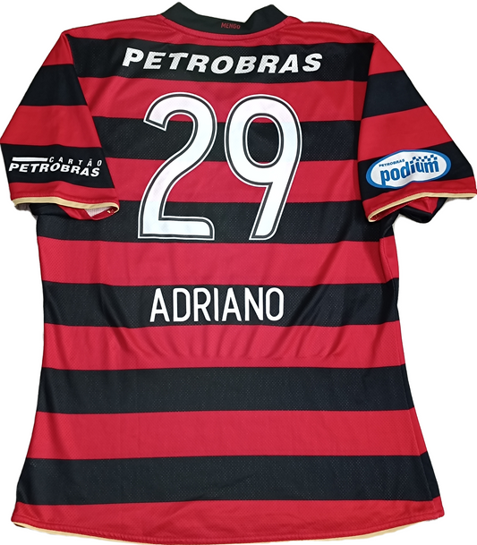maglia calcio vintage camiseta Flamengo Adriano Nike 2008-09 Petrobras Lubrax