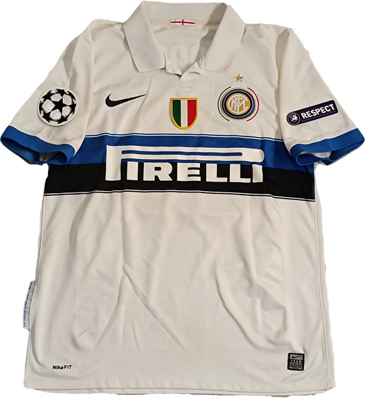 Maglia calcio vintage Inter Zanetti Pirelli Nike 2009 2010 Triplete shirt jersey