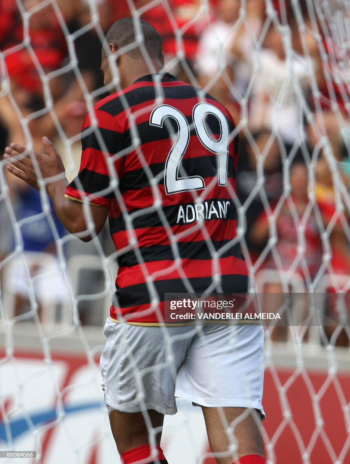 maglia calcio vintage camiseta Flamengo Adriano Nike 2008-09 Petrobras Lubrax