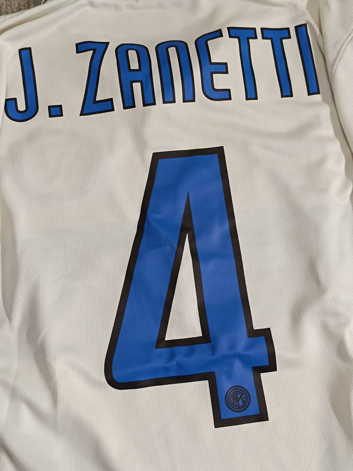 Maglia calcio vintage Inter Zanetti Pirelli Nike 2009 2010 Triplete shirt jersey