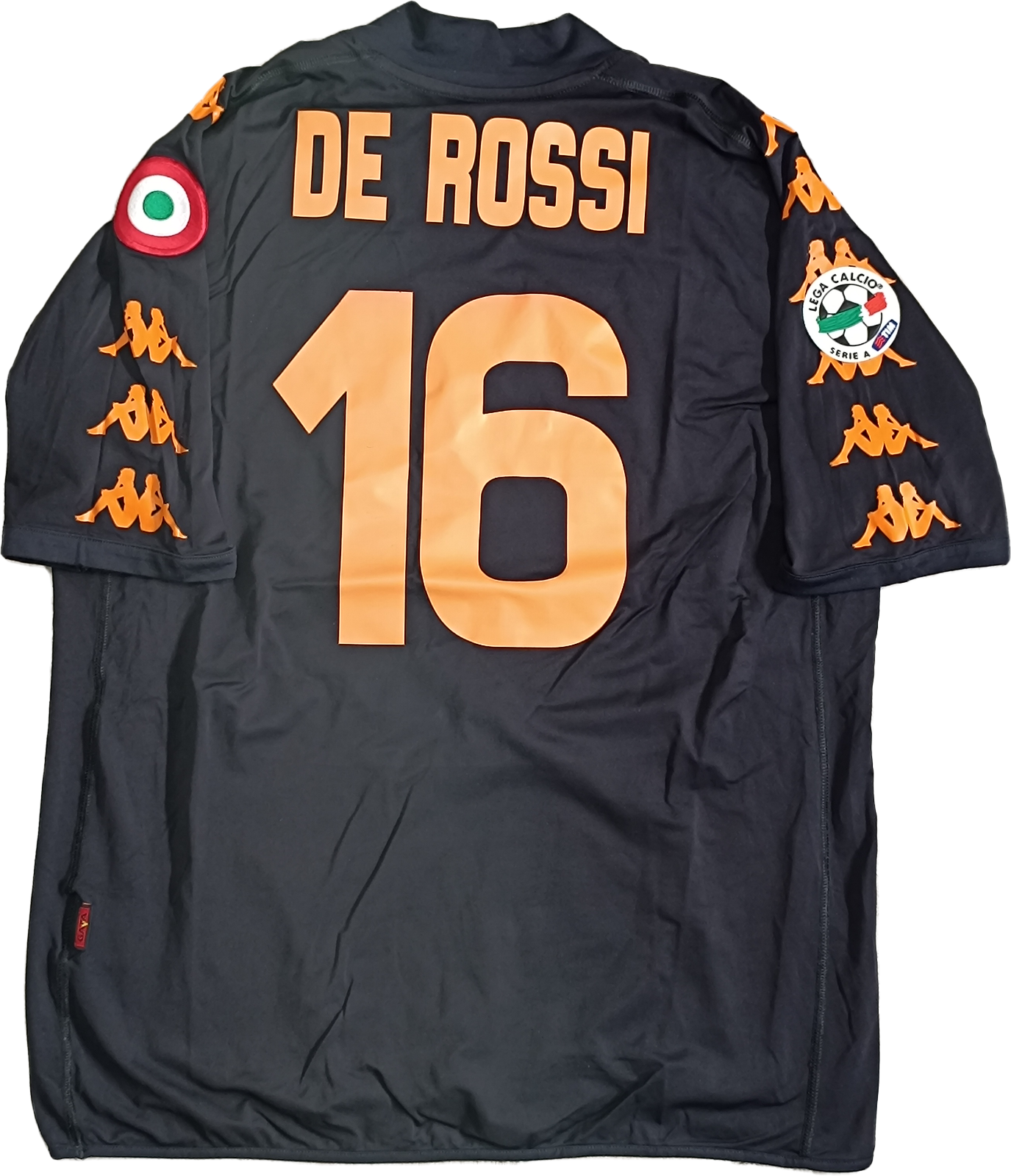 maglia calcio vintage AS Roma De Rossi 2008 2009 Serie A kappa Wind