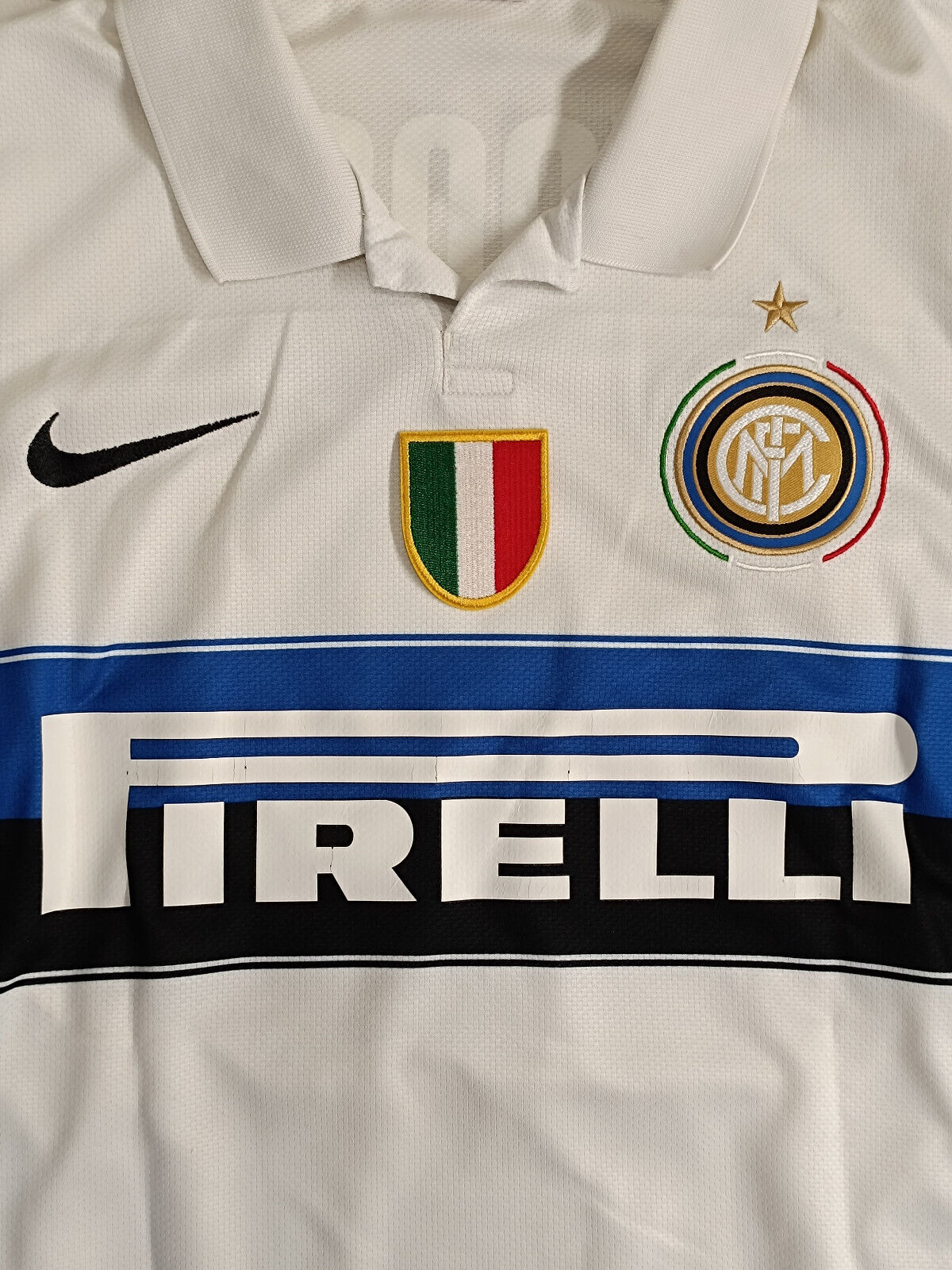 Maglia calcio vintage Inter Zanetti Pirelli Nike 2009 2010 Triplete shirt jersey