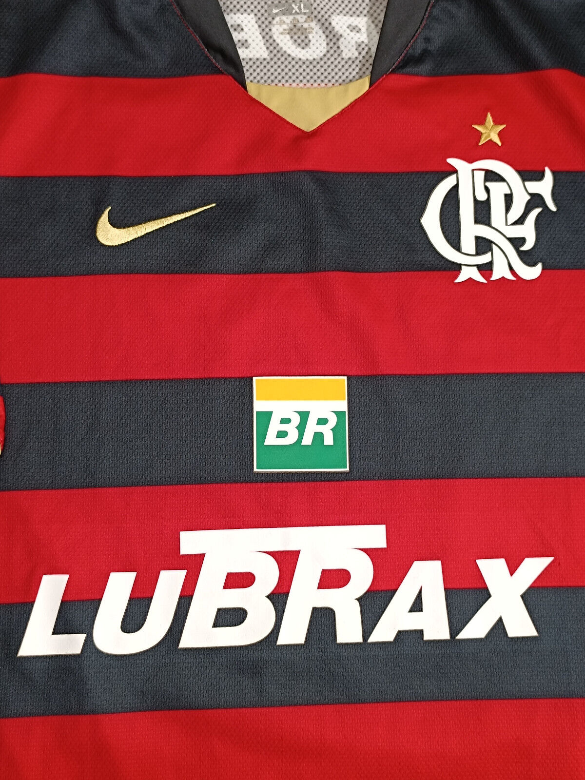 maglia calcio vintage camiseta Flamengo Adriano Nike 2008-09 Petrobras Lubrax