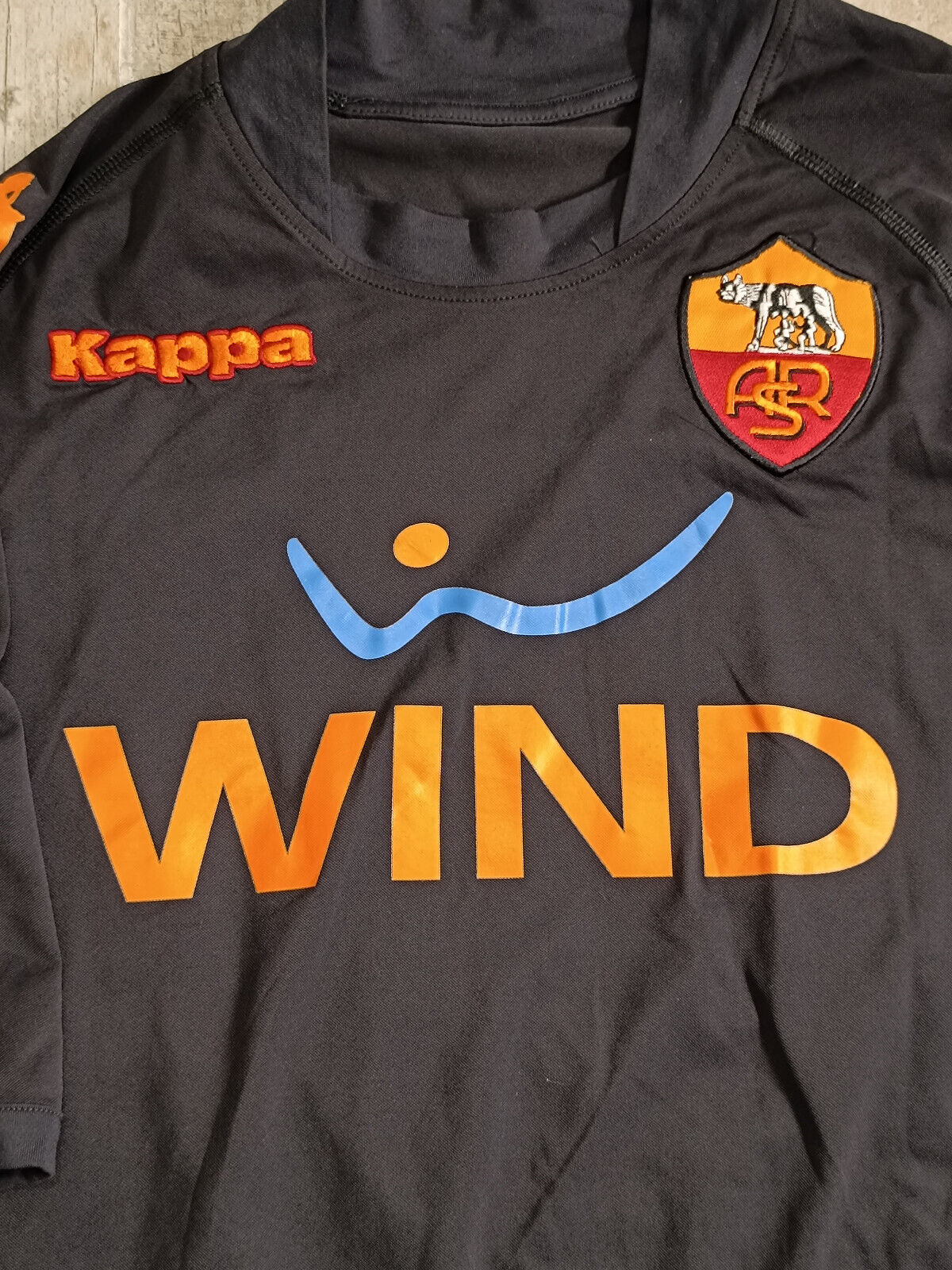 maglia calcio vintage AS Roma De Rossi 2008 2009 Serie A kappa Wind