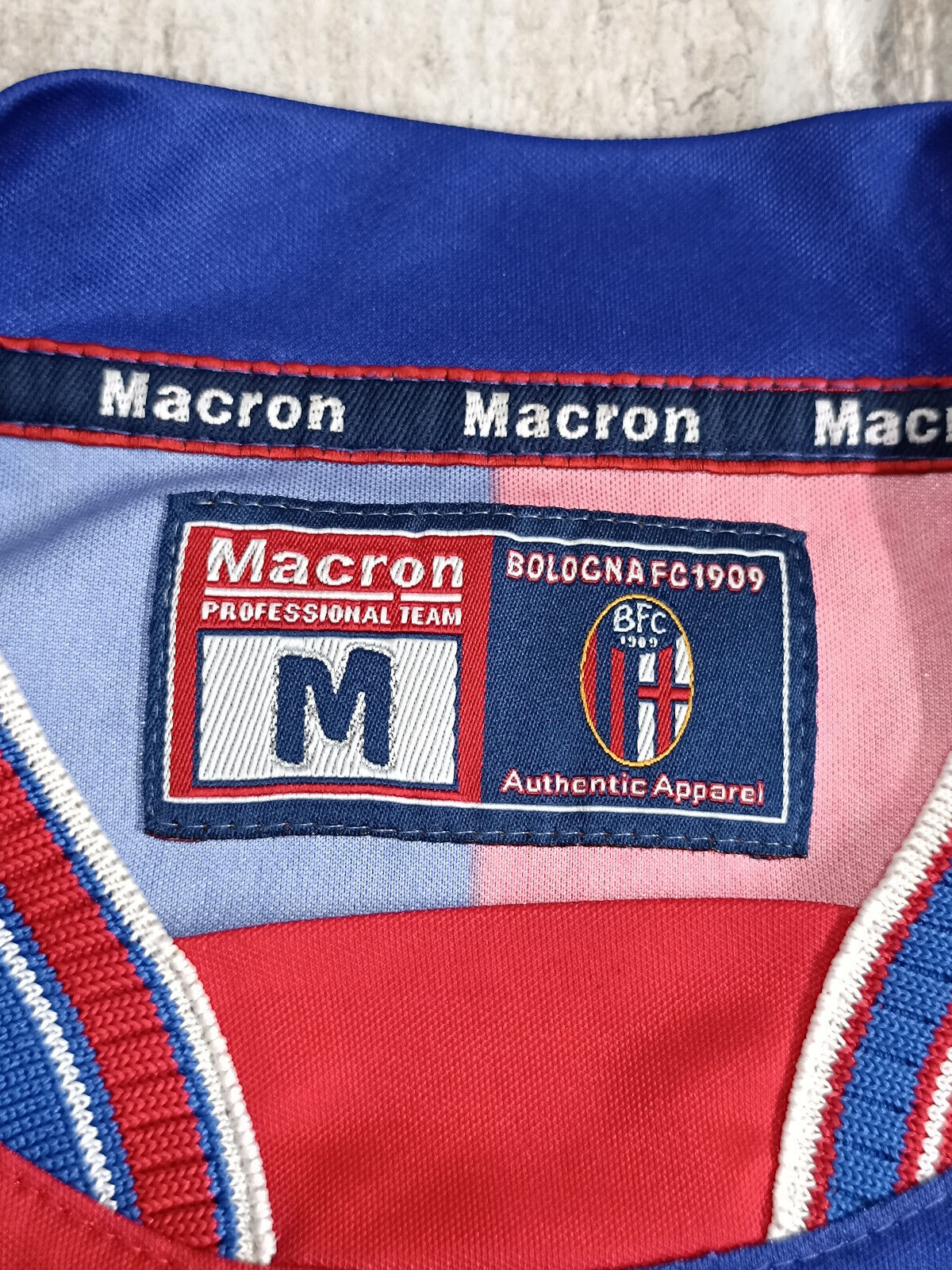 maglia calcio vintage FC Bologna gara player issue VANOLI signed SIGNORI 2002-03