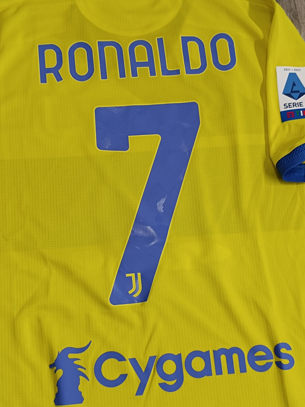 maglia calcio match worn Cristiano Ronaldo juventus Adizero 2021-22 Jeep 4XE