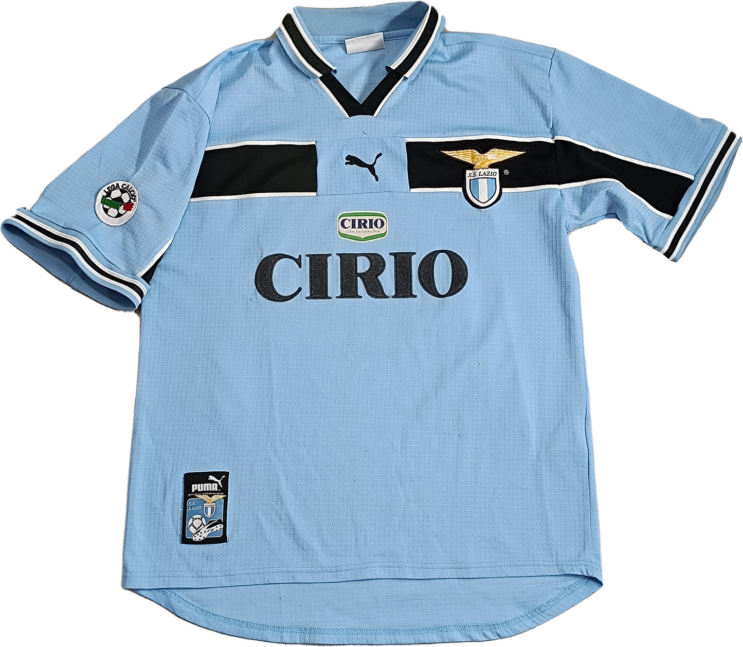 maglia calcio vintage SS Lazio Puma Cirio 1999 2000 Scudetto M VERON #23