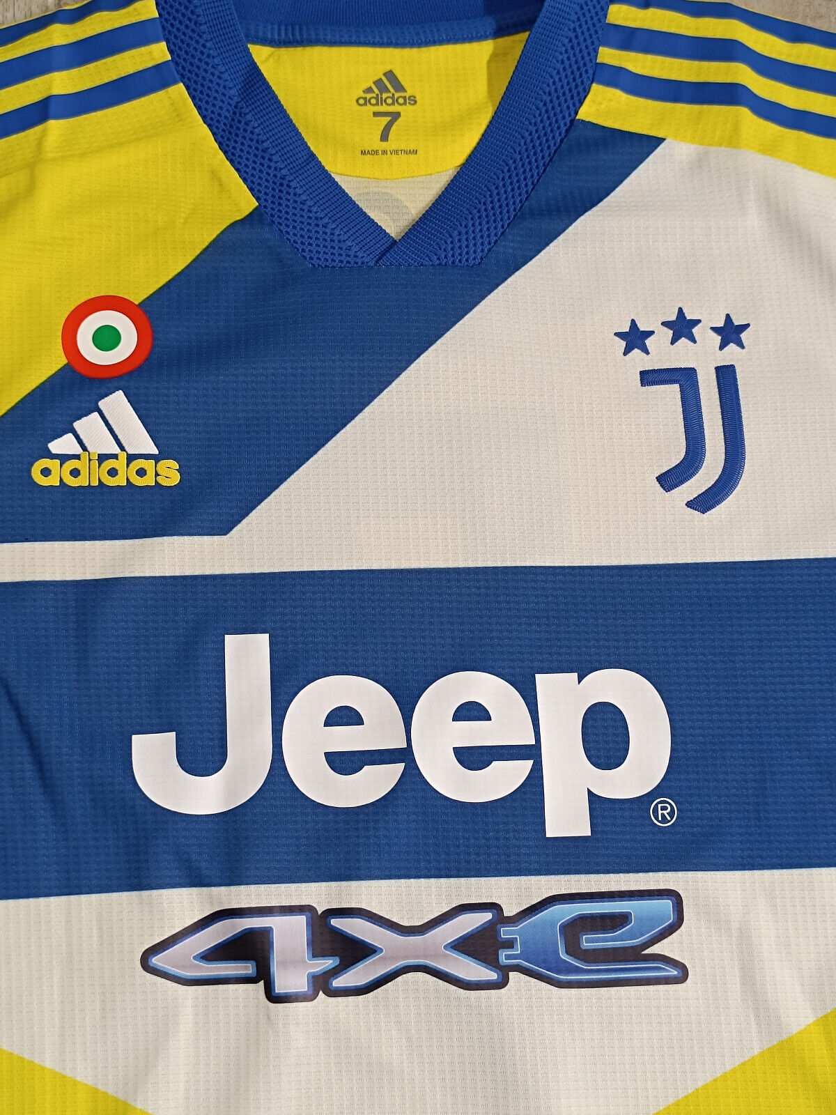 maglia calcio match worn Cristiano Ronaldo juventus Adizero 2021-22 Jeep 4XE