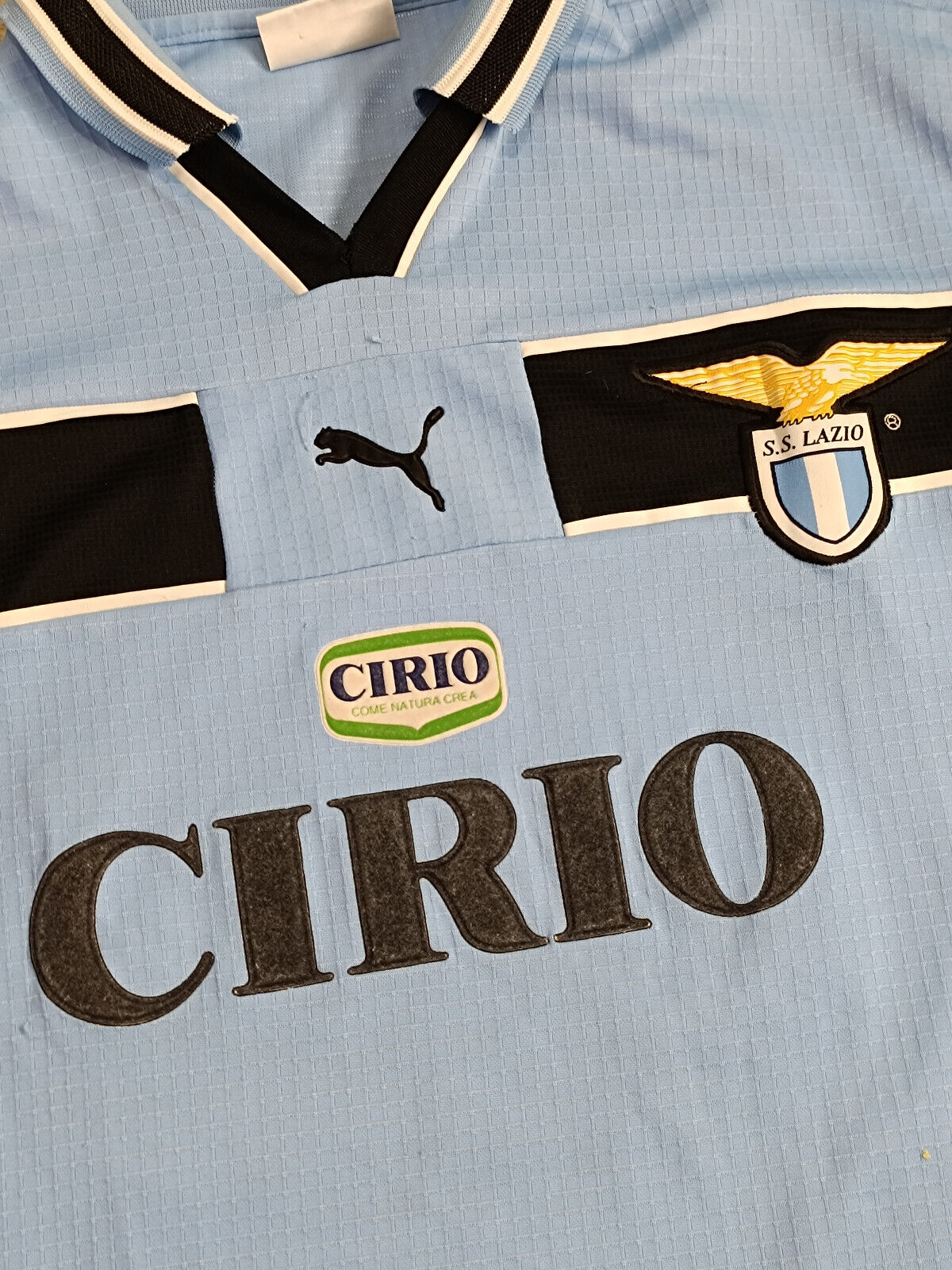 maglia calcio vintage SS Lazio Puma Cirio 1999 2000 Scudetto M VERON #23