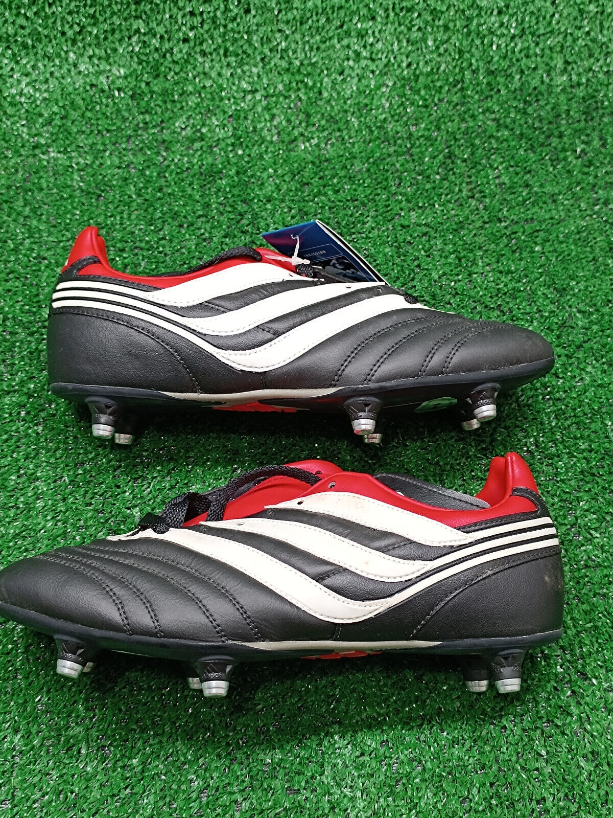 scarpe calcio vintage Adidas Predator Incission Beckham Zidane 1998 39 1/3 UK6