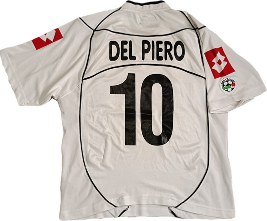 maglia calcio vintage juventus 2002 2003 DEL PIERO Fastweb M player shirt